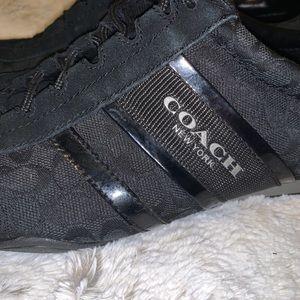 Coach size 10 black sneakers